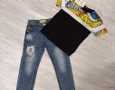 COMPLETO MAGLIA+JEANS SMALL GANG 4/5 ANNI