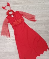 VESTITO CARNEVALE DIAVOLETTA 7/9 ANNI