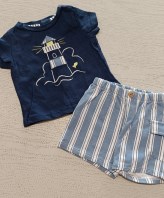 COMPLETO MAGLIA+PANTALONCINO O. MARINES 3/6 MESI