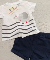 COMPLETO MAGLIA+PANTALONCINO 6/9 MESI
