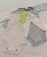 2 BODY MANICA LUNGA 0/3 MESI