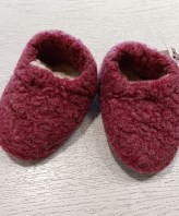 PANTOFOLE DI LANA COTTA TG 31/32