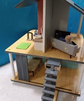 CASA DELLE BAMBOLE DI LEGNO+ACCESSORI