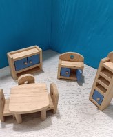 MOBILETTI CASA DELLE BAMBOLE SALA DA PRANZO