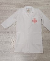 VESTITO CARNEVALE CAMICE DEL DOTTORE 12/14 ANNI