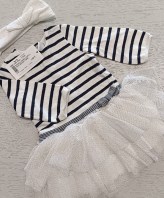 VESTITO+PASSATA CAPELLI PETIT BATEAU 1 ANNO