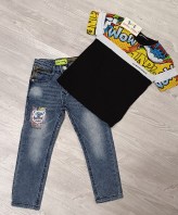 COMPLETO MAGLIA+JEANS SMALL GANG 4/5 ANNI