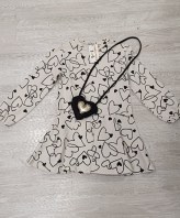 VESTITO CERIMONIA+BORSINA CUORE 9 ANNI MAYORAL