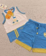 COMPLETO CANOTTA+PANTALONCINO 6/9 MESI NUOVO!