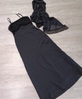 VESTITO CERIMONIA DONNA+STOLA TG S/M