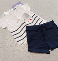 COMPLETO MAGLIA+PANTALONCINO 3/6 MESI