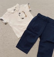COMPLETO POLO+PANTALONE MINIBANDA 6 MESI
