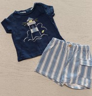 COMPLETO MAGLIA+PANTALONCINO O. MARINES 3/6 MESI