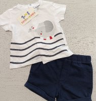 COMPLETO MAGLIA+PANTALONCINO 6/9 MESI