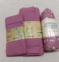 SET LENZUOLA LETTINO SINGOLO IN COTONE PETTINATO...