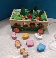 GIOCO INCASTRI LEGNO MONTESSORI (MANCANO ALCUNE...