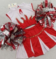 VESTITO CARNEVALE CHEAR LEADER 5/6 ANNI