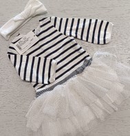 VESTITO+PASSATA CAPELLI PETIT BATEAU 1 ANNO