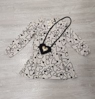 VESTITO CERIMONIA+BORSINA CUORE 9 ANNI MAYORAL