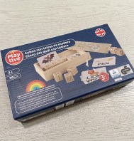 GIOCO DEI DADI CON LE LETTERE DI LEGNO