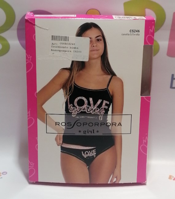 COMPLETO INTIMO CANOTTA+MUTANDINA BIMBA 14/15 ANNI...