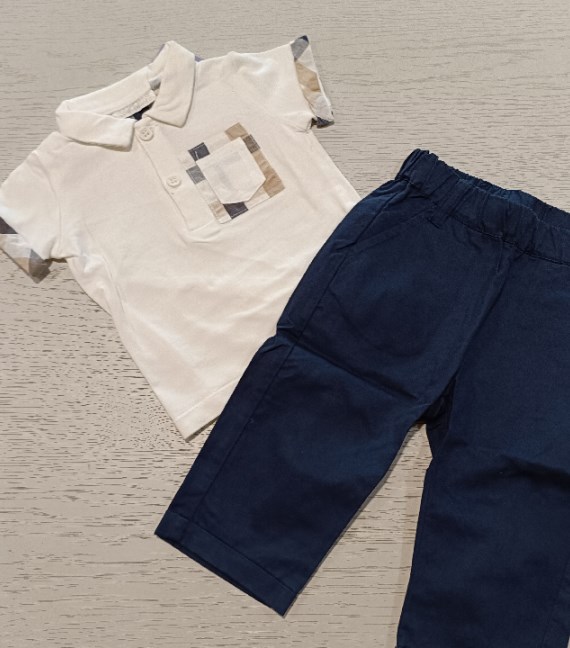 COMPLETO POLO+PANTALONE MINIBANDA 6 MESI