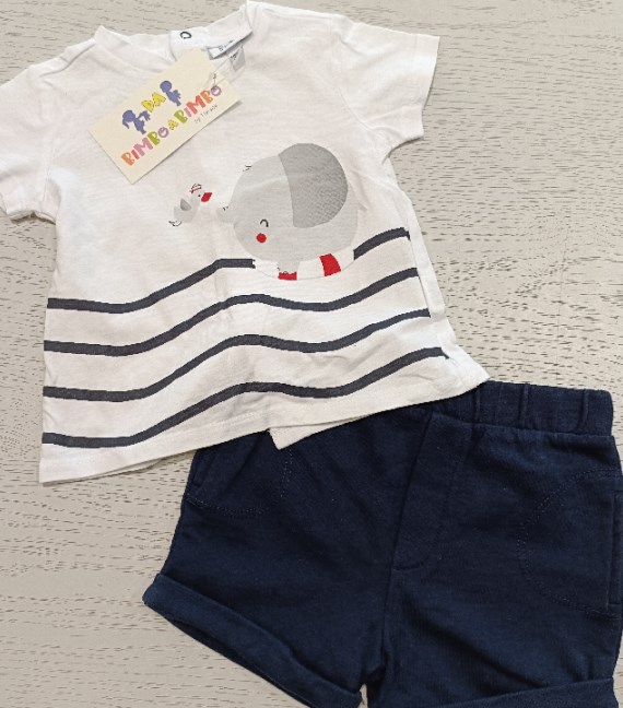 COMPLETO MAGLIA+PANTALONCINO 6/9 MESI