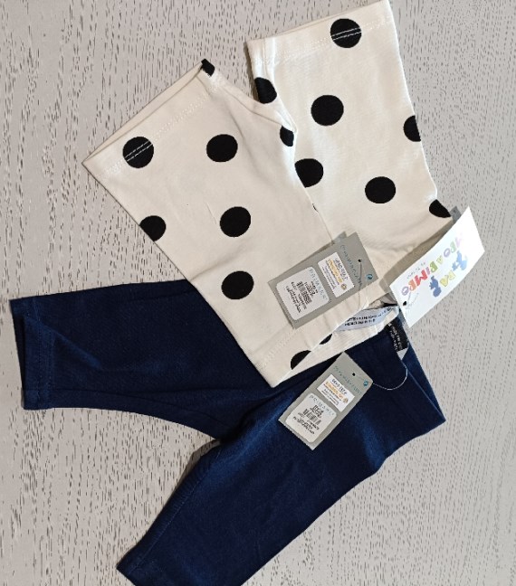 2 LEGGINS 3/6 MESI NUOVI!