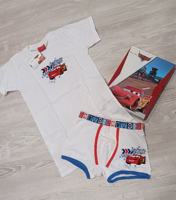 COMPLETO INTIMO CARS 9/10 ANNI