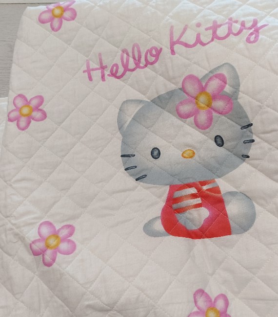 TRAPUNTINA HELLO KITTY LETTO CON SBARRE
