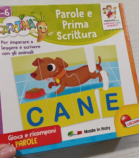 GIOCO SCATOLA PAROLE E PRIMA SCRITTURA