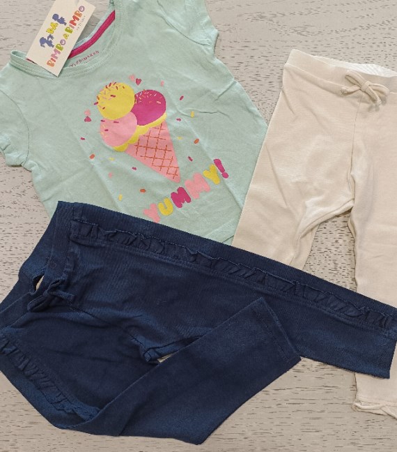 COMPLETO MAGLIA+2 LEGGINS 9/12 MESI