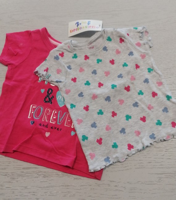 2 MAGLIE MINNIE 9/12 MESI