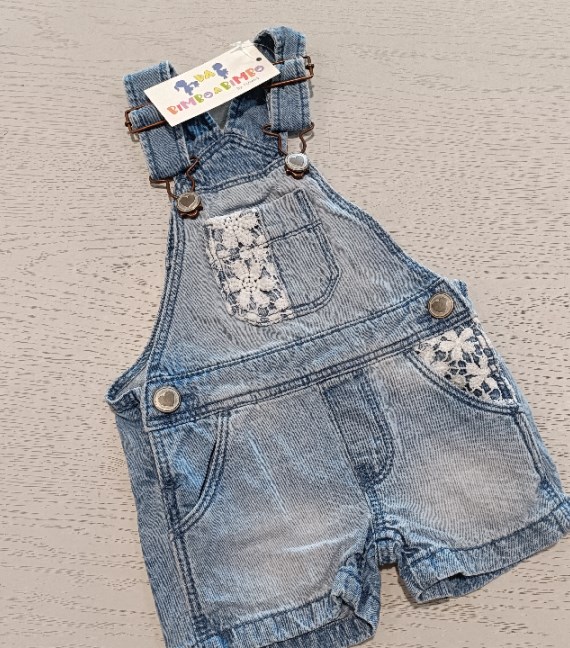 SALOPETTE JEANS 6/9 MESI