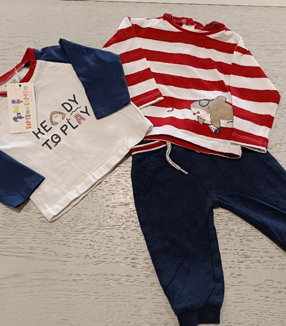 COMPLETO 2 MAGLIE+PANTALONE MAYORAL 2/4 MESI