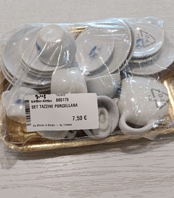 SET TAZZINE PORCELLANA