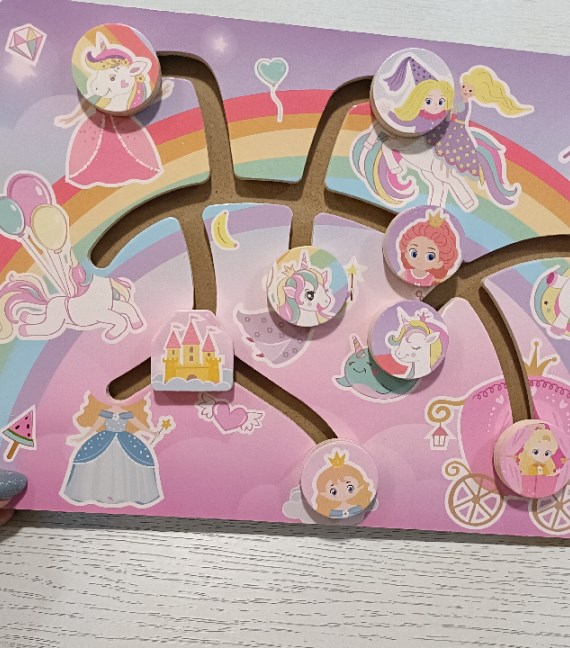 GIOCO LEGNO UNICORNI