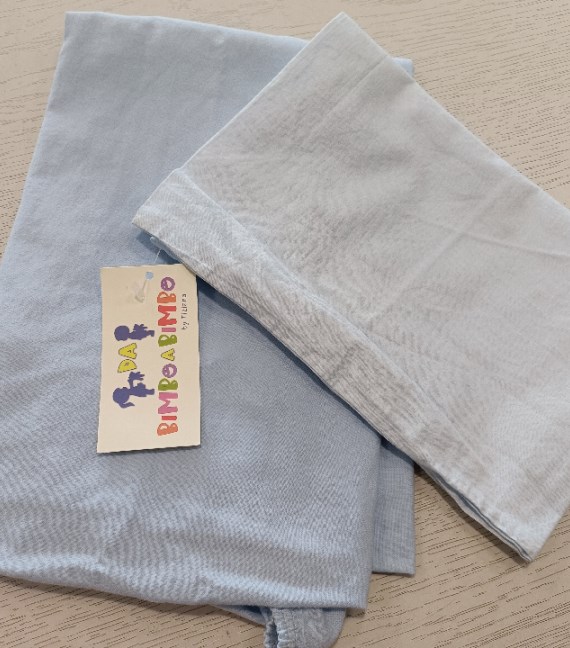 LENZUOLO CON ANGOLI LETTINO+COPRIGUANCIALE