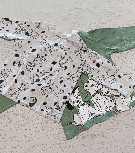 2 MAGLIE LA CARICA DEI 101 3/6 MESI