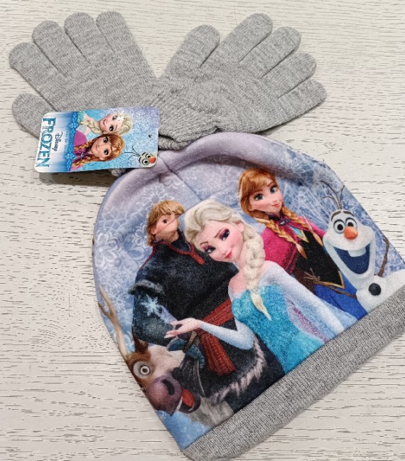 CAPPELLO+GUANTI FROZEN CM 52 NUOVI!