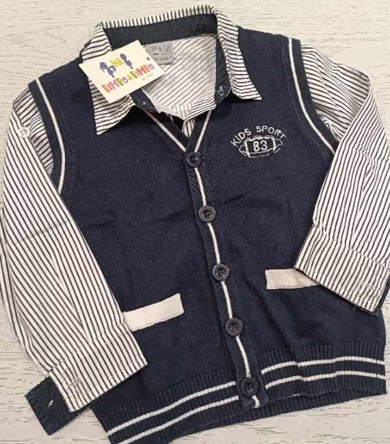 CAMICIA+GILET 30/36 MESI