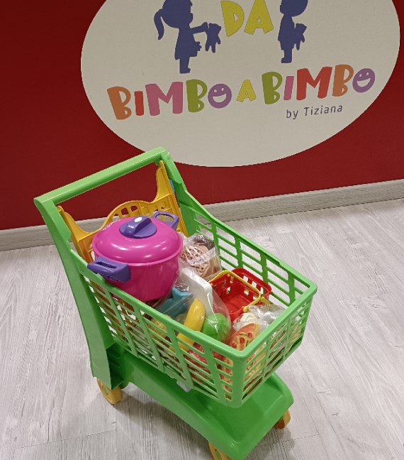 CARRELLINO+ACCESSORI SUPERMARKET SPESA