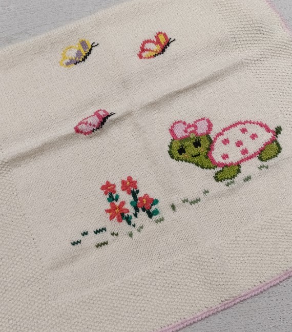 COPERTA NAVICELLA FATTA A MANO