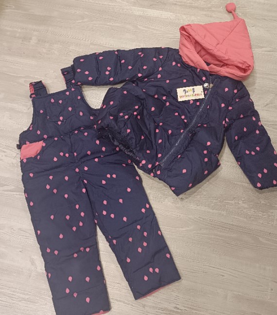 COMPLETO NEVE SALOPETTE+PIUMINO 4/5 ANNI