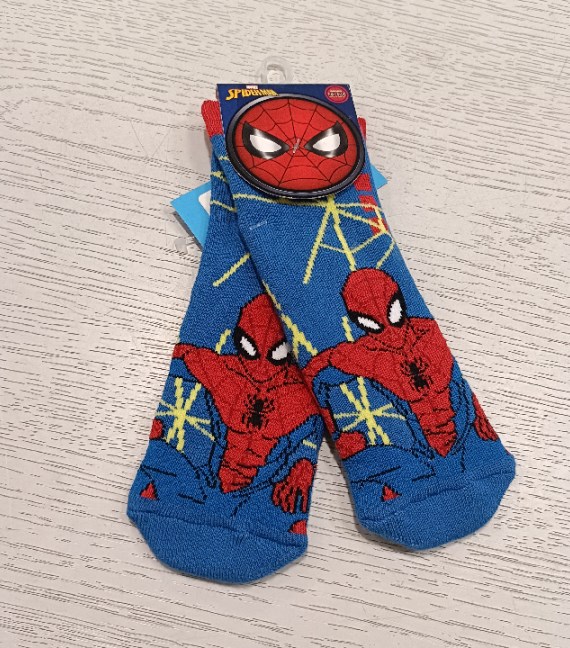 CALZINI ANTISCIVOLO SPIDERMAN TG 23/26 NUOVI!