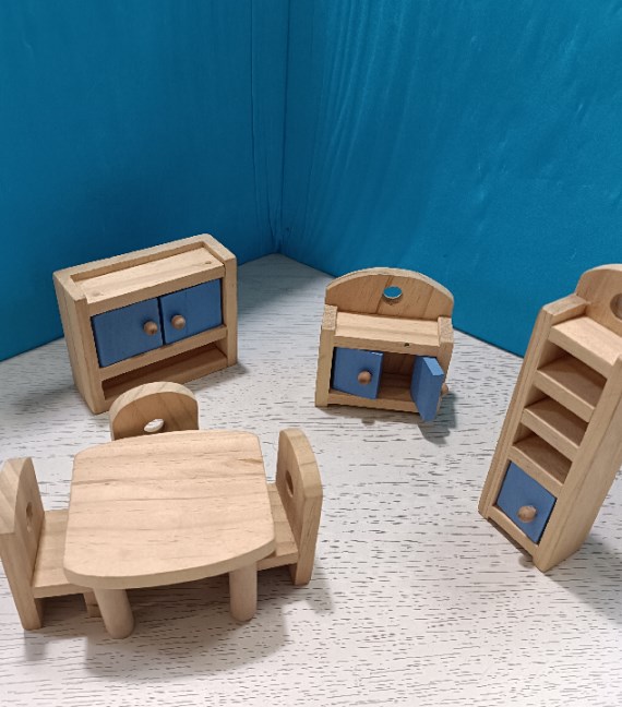 MOBILETTI CASA DELLE BAMBOLE SALA DA PRANZO