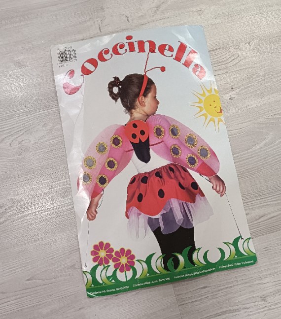 TRAVESTIMENTO CARNEVALE COCCINELLA 2/3 ANNI