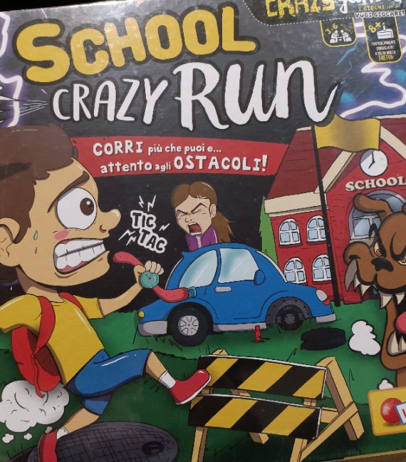 GIOCO SCATOLA SCHOOL CRAZY RUN INCELOFANATO!