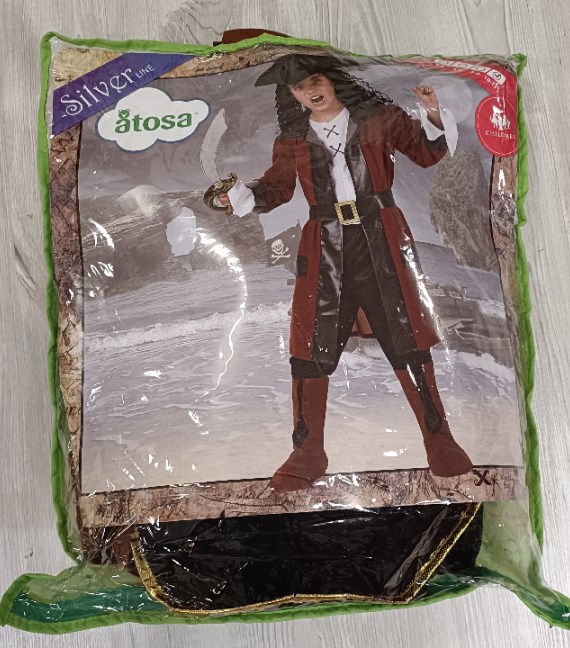 VESTITO CARNEVALE PIRATA 10/12 ANNI