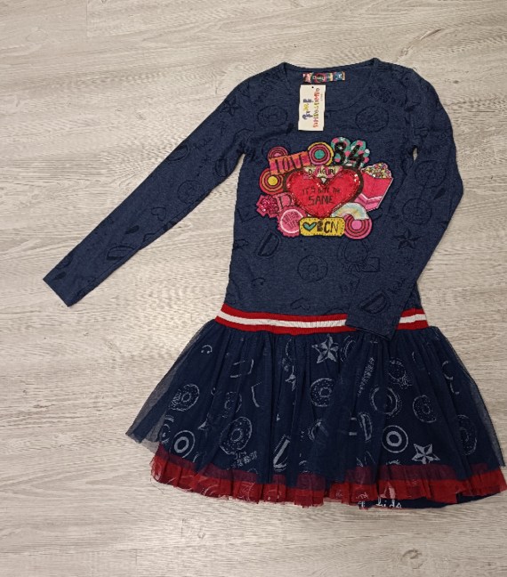 VESTITO DESIGUAL 11/12 ANNI